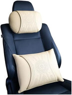 Neck & Back Support Pillow Set for Car & Office Chair - Prosperity & Luck Dreamcatcher - Orthopedic Lumbar & Cervical Pillow for Pain Relief &Posture Correction (Neck & Back Pillows (Beige)) by SONLAM