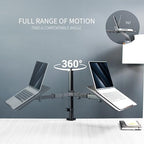 VIVO Single Laptop Notebook Desk Mount Stand, Fully Adjustable Extension with C-clamp, Fits up to 17 inch Laptops, Black, STAND-V001L - Image 4