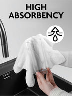Fantasticlean Microfiber Cleaning Cloth Roll- 75 Sheets, 12" x 12" (White) - Image 5