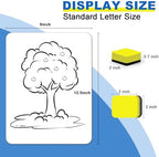 Dry Erase Lapboards, HERKKA 15 Pack Double Sided Small Dry Erase Whiteboards 9 x 12.5 Inch with 15 Erasers, Small Dry Erase Boards for Classroom Teacher Supplies, Personal White Boards for Students - Image 2