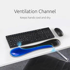 Kensington Slim Duo Gel Wrist Rest for Low Profile Keyboard, Wrist Pad for Keyboard, Ergonomic Wrist Pad for Computer, Non-Skid Computer Pad with Wrist Support, Blue K62441WW, 19" x 3.7"x 0.7” - Image 4