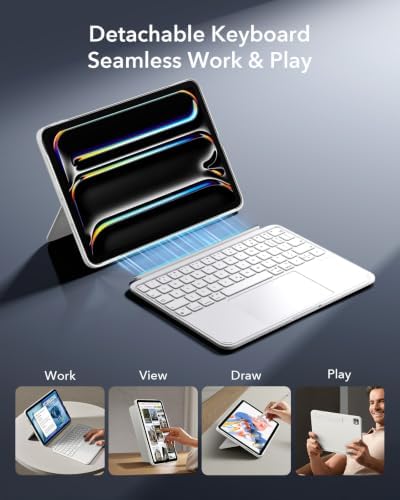 ESR for iPad Pro 11 Inch Case with Keyboard M5/M4, Multi-Angle Stand - Image 3