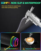 RGB Gaming Mouse Pad with 15W Magnetic Wireless Charging, 31.5"x15.7" - Image 5