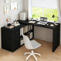 HSH Black L Shaped Computer Corner Desk with 3 Storage Drawers 60 inch by HOMESWEETHOME
