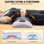 FunBy Lumbar Support Pillow,Triple Fusion Massager for Sciatica LightGray - Image 3