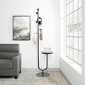 JIAYUEJU Coat Rack Freestanding with Table for Entryway (Black) by JIAYUEJU
