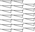 Shimeyao 20 Pcs 12 Inch Pegboard Shelf Brackets, Black by Shimeyao
