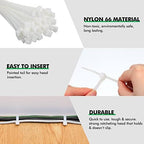 Nuanchu 100 Pcs 36 Inch White Zip Ties Heavy Duty Cable Ties (Pack of 2) - Image 3