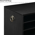 HOOBRO Literature Organizer, 27 Compartments Wooden Mail Organizer, Countertop Literature Sorter with Adjustable Shelves for Home, Office, School, Student Mailbox for Classroom, Black BK27WF01 - Image 6