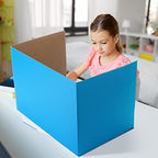 SATINIOR 36 Pcs Privacy Boards for Student Desks Classroom Desk Divider Trifold Table Desk Privacy Panel Privacy Folders for Students Desk Partition Study Carrel School Teacher 12 Colors, 16 x 12 in - Image 4