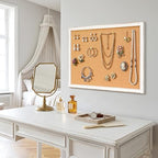 DOLLAR BOSS Distressed White Cork Board, 36"x24" Bulletin Board - Image 6
