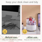 Office Supplies, White Desk Accessories,Desk Organizer,Phone Stand,Scissors,Stapler,Tape Dispenser,Binder clips,Staples,staple remover,Sticky Notes,Index Tabs,Clear Tape,Mini Box Cutter,Cool Pen.16pcs - Image 4