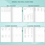 Clever Fox Budget Planner Pro with Cash Budgeting Envelopes, Turquoise - Image 5
