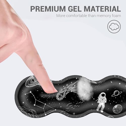 Desk Mat, Mouse Pad with Wrist Rest, 4-in-1 Large Mouse Pads for Desk, Ergonomic Mouse Pad and Keyboard Wrist Rest Gaming Keyboard Mat for Office,Astronaut Planet - Image 2