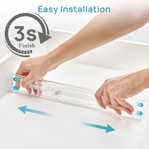 Vtopmart 2.36" Short Upgrade Drawer Dividers 12.8"-22.3" Expandable 12 Pack - Image 6
