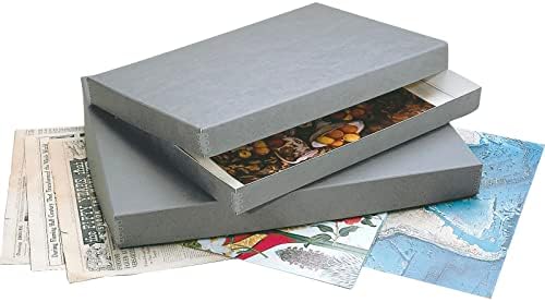 Lineco, Archival Newspaper Preservation Storage Box, 22''x15''x2'', Gray - Image 5
