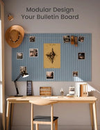 Fluxynara 48" x 36" Large Felt Bulletin Board，Coastal Haze - Image 6