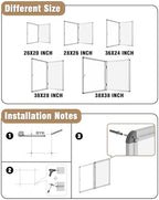 Mifuro 38"x38" Enclosed Bulletin Board, Lockable Weather-Resistant Aluminum Noticeboard for School & Office, Silver Frame w/Magentic Whiteboard - Image 4