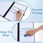 4 Pcs Portable Dry Erase Board 12x9 inch with 3 Markers & Eraser, Foldable - Image 6