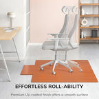 Anji Mountain 57" x 55" Bamboo Office Chair Mat for Carpet & Hardwood Floor - Image 5