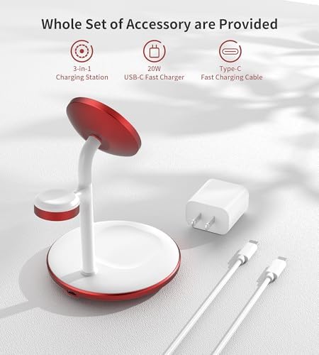 XooFly 3 in 1 Magnetic Wireless Charging Station for Apple Devices,15W - Image 7