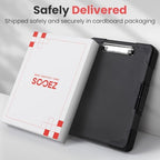 Sooez Toughest Clipboard with Storage, Internal Pen Pouch Included, Letter/ A4 Size, Shockproof Heavy Duty Plastic Clip Boards 8.5x11”, High Capacity Clipboards Box Case for Contractor Trucker Driver - Image 4
