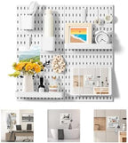 VUSIGN Pegboard Combination Wall Organizer Kit 22" x 22", White by VUSIGN