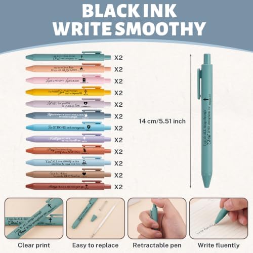Sprial Notebooks with Pens Bulk, 48 Pack, 5.5 x 4.7 Inch, Ocean - Image 3