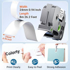 Replacement for Brother P Touch Label Tape TZe TZ 24mm 0.94 Laminated Color - Image 3