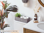 StorageWorks Bathroom Basket Organizer, Wicker Toilet Paper Basket, Gray - Image 3