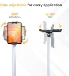Mount-It! Anti-Theft Universal Tablet Floor Stand Kiosk, Retail POS, Silver - Image 6