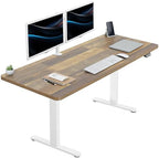 VIVO Reclaimed Wood 60 x 24 in Standing Desk, DESK-KIT-W06P by VIVO