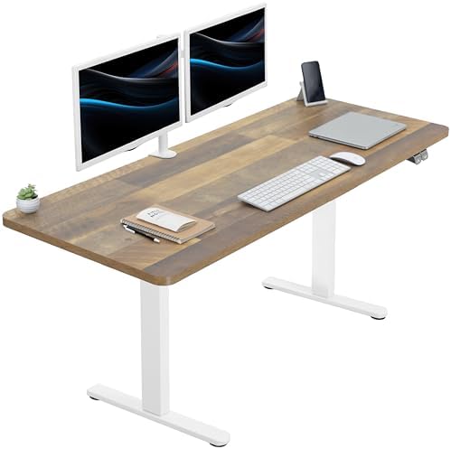 VIVO Reclaimed Wood 60 x 24 in Standing Desk, DESK-KIT-W06P by VIVO