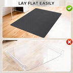 Sycoodeal Chair Mat, 40" x 48" Office Chair Mat for Hardwood and Tile Floor, Heavy Duty Floor Protector for Rolling Chairs, Non-Slip,Computer Mat for Home Office(Grey) - Image 5