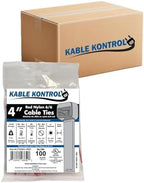 Kable Kontrol Cable Zip Ties, 4 Inch, 40000 Pcs, 18lbs Test, Red by KABLEKONTROL%C2%AE