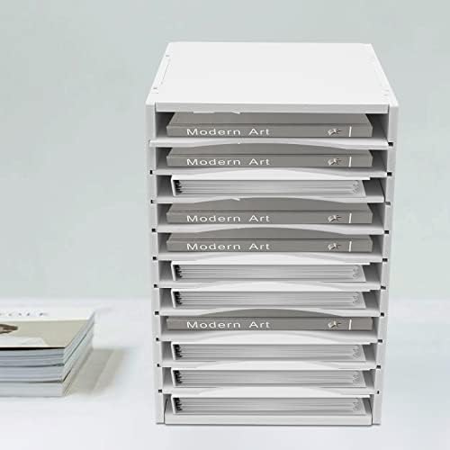 11 Slots Desktop File Sorter Paper Organizer Mail Organizer with Adjustable Drawer Literature Organizer Vertical Desktop Sorter Letter-size Shelves Durable Laminate Finish for Office School & Home - Image 3