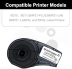 Compatible for M21-750-427 Black on White Self-Laminating Wire Wrap Label - Image 2