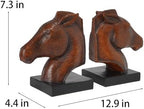 Guichifun Horse Head Decorative Bookends Holder Vintage Decor - Image 4