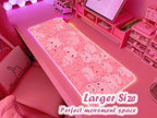 JMIYAV Pink RGB Gaming Mouse Pad 31.5x12 Inch PC XL Large Extended Glowing Led Light Up Desk Pad Non-Slip Rubber Base Computer Cute Mousepad Mat Desk Accessories Gaming Setup 30-486 - Image 2
