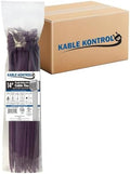 Kable Kontrol Cable Zip Ties, 14 Inch, 3500 Pcs, HD 120lbs Test, Purple by KABLEKONTROL%C2%AE