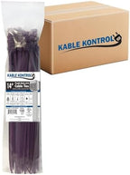 Kable Kontrol Cable Zip Ties, 14 Inch, 3500 Pcs, HD 120lbs Test, Purple by KABLEKONTROL%C2%AE