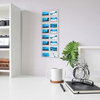 Lincia 2 Pcs Acrylic Business Card Holder, 59.5x20cm, 16 Pockets Vertical - Image 5