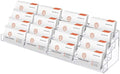 Hoteam Acrylic Business Card Holder for Desk Multiple 16 Slot 4 Tier Large Business Card Organizer Display Rack Clear Plastic Holder Stand for Home(1 Pcs) by Hoteam