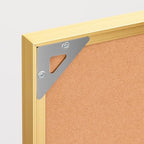 Fabric Bulletin Board 30x20 inches, Golden Aluminum Framed Wall Pin Board - Image 4
