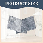 Marble Book Stand 11" X 7.5" X 4.5" for Reading Display White - Image 3