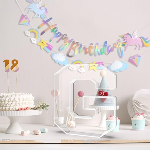 13.8" Acrylic Letter Charcuterie Tray,Fillable Alphabet Box (Letter G) - Image 4