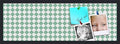 PinPix 36x12 inch Cork Bulletin Board. This Decorative Framed Pin Board Comes with Diamond Pattern in Green and White Design and Satin Black. Ideal for Home, Office Decor or School (PinPix-330) by PinPixBulletinBoards