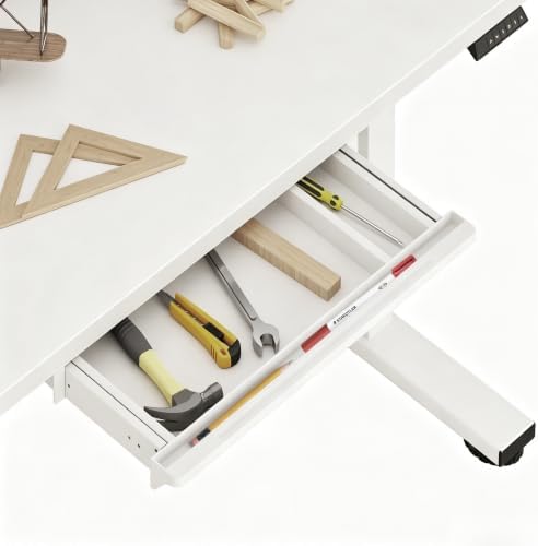 FLEXISPOT Under Desk Drawer, Under table Mounted Drawer, Standing Workstation Storage Attachment - 20.6” Width, White by Unknown