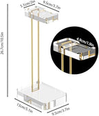 Headphone Stand Headset Holder for Desk, Solid Christal-Clear Acrylic with Gold Hardware Earphone Hanger for Gaming Room Office Accessories - Image 2