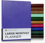 Gallery Leather Large Monthly Planner 2026-2027 Caribbean Hibiscus by GalleryLeather